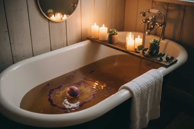 Cozy Bathtub Banner
